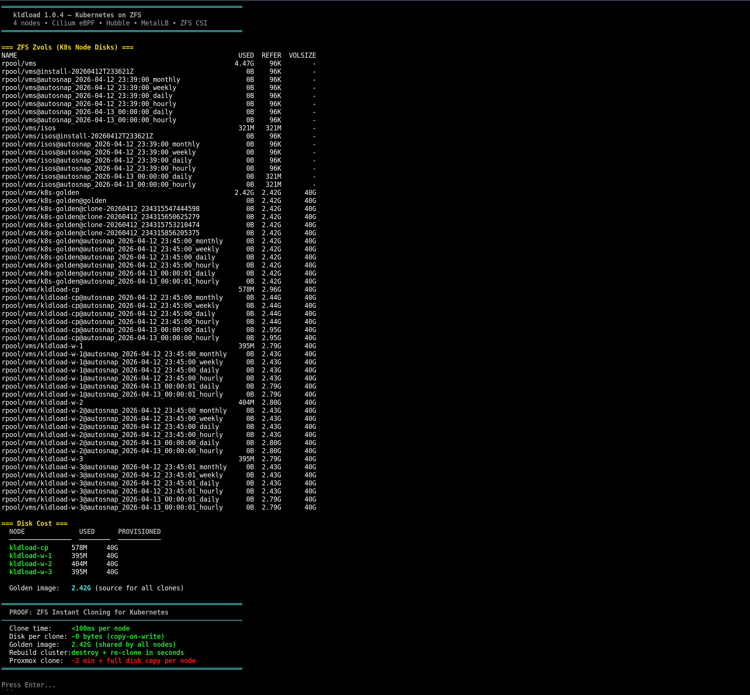 ZFS Clone Proof
