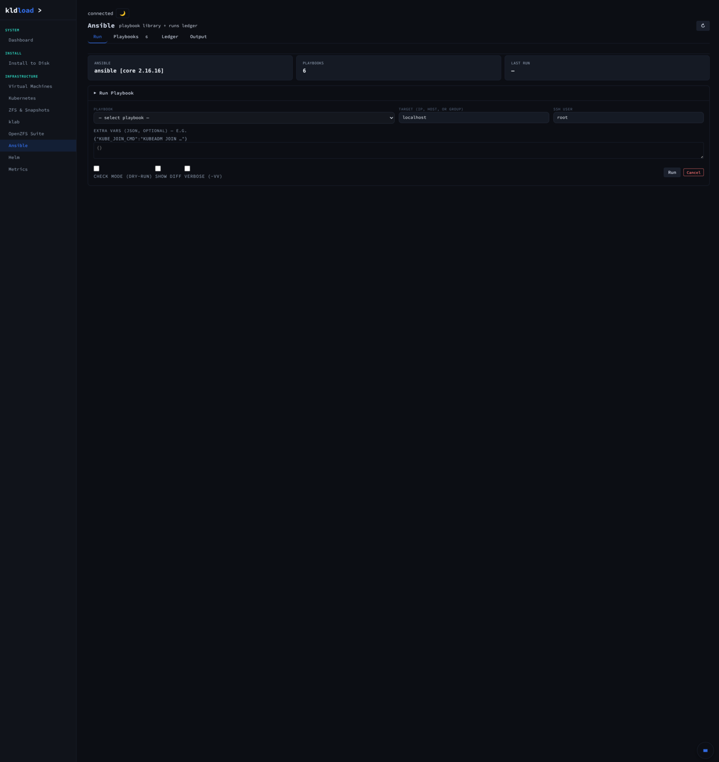 Ansible — Run