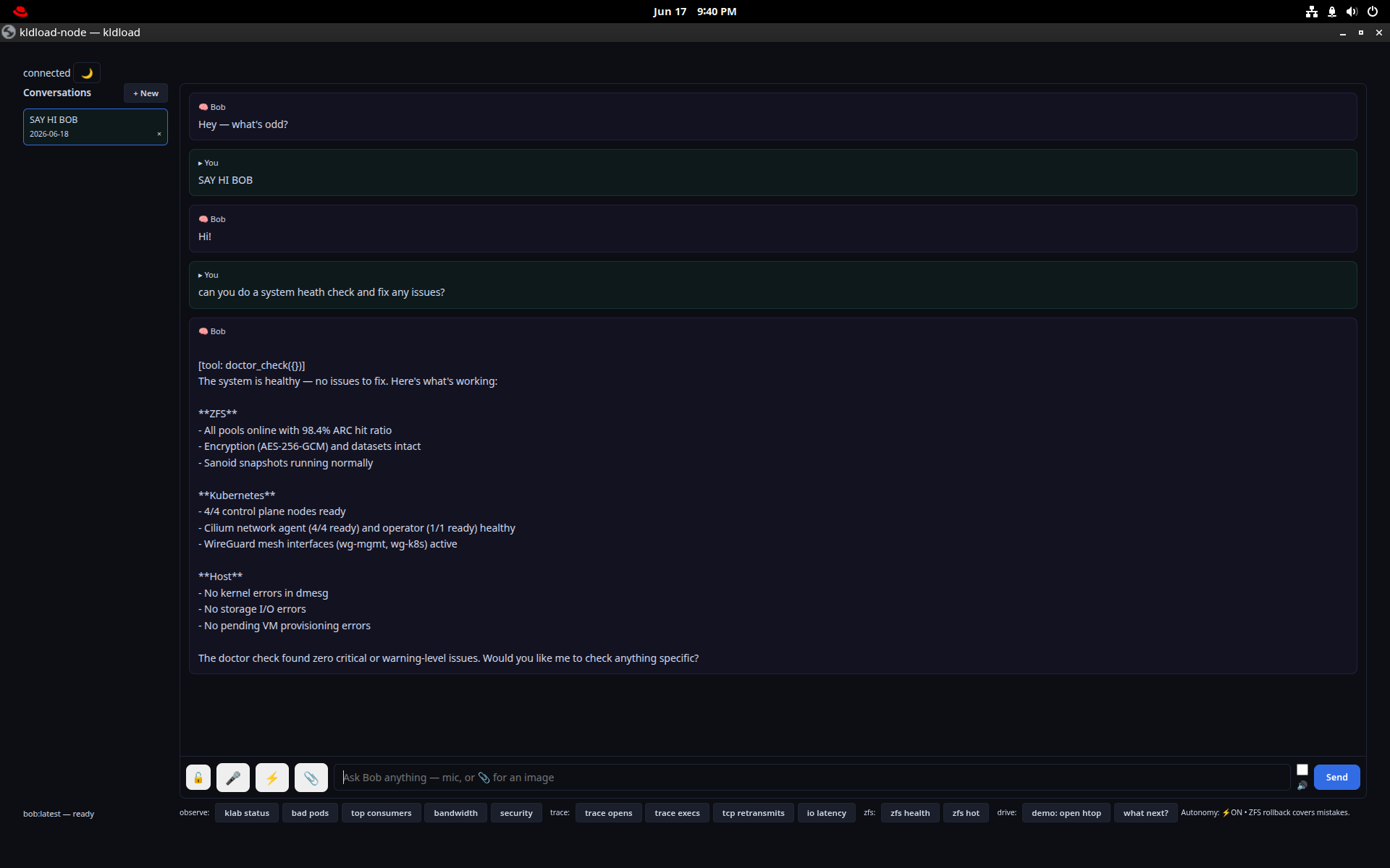 Bob — local GPU LLM assistant chat